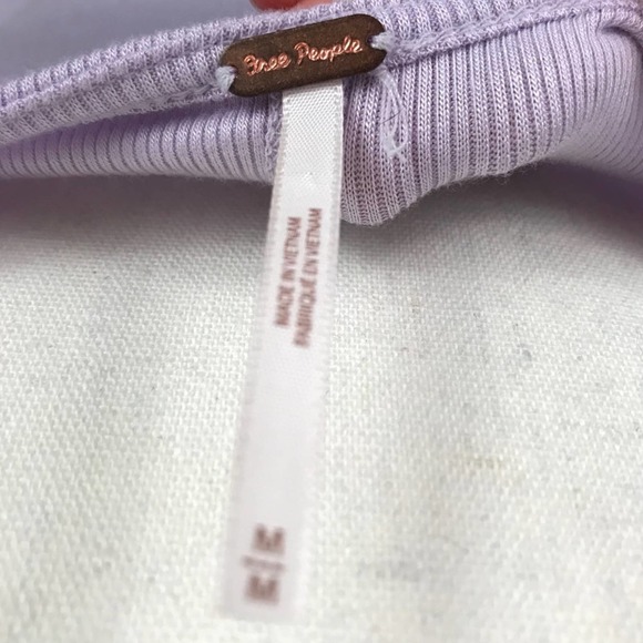 Free People | Lavender Ruffle Open Neck Top | NWOT - Picture 5 of 6